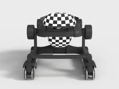 FOLDABLE BABY PUSH WALKER 3D model