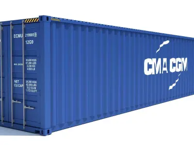 Shipping Container CMA CGM 3D model