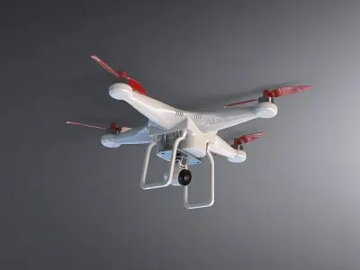 Phantom model drone Low-poly 3D model