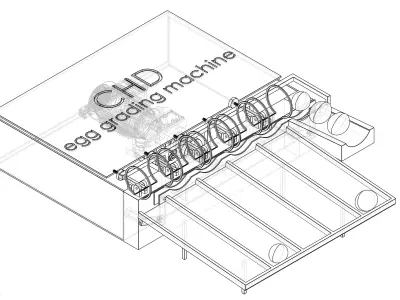 Egg Grading Machine 3D model