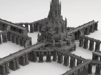 Arch Magician Tower Palace 5 3D model