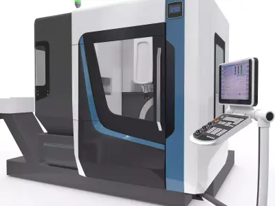 Milling Machine CNC Series 3D Model Pack