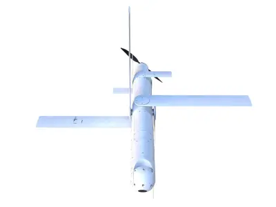S570 Loitering Munition Weapon System Low-poly 3D model