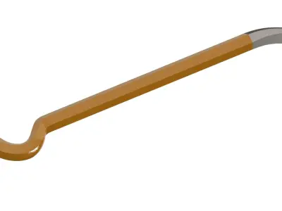 crowbar Low-poly 3D model buy