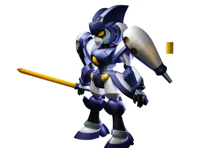 Robot rigged 3d model purchase