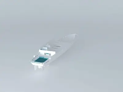 Big boat Free 3D model