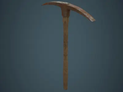 Pickaxe 1C Low-poly 3D model
