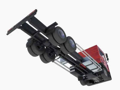 3-axle truck 3D model purchase