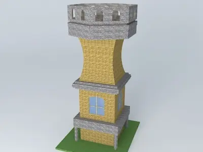small archer tower Free 3D model