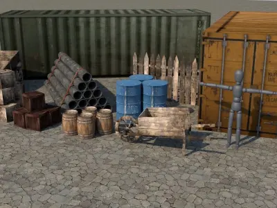 Game assets Free low-poly 3D model purchase