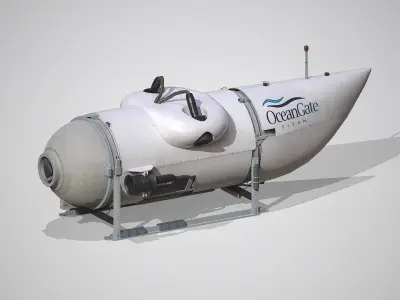 OceanGate Titan Submarine Model 3D model