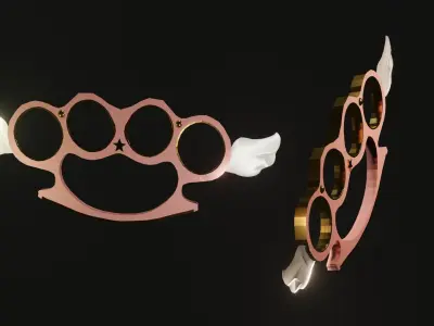 Weapon Cute pink weapon 3D model