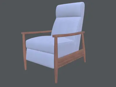 Coaster Push Back Recliner 3D model