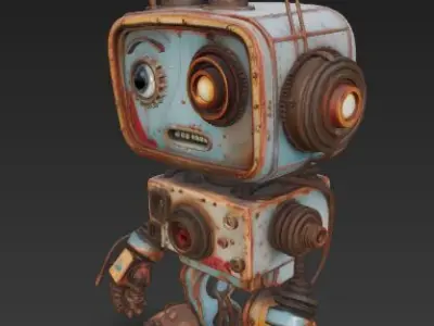 Scrapbot Mechanic 1 3D model
