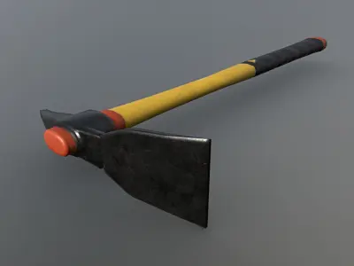 Hoe - Modern Low-poly 3D model