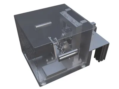 Automatic vegetable cutting machine 3D model