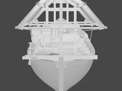 Indonesian Fishing boat 3D model