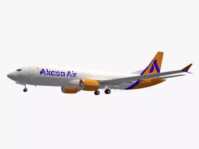 Akasa Air Boeing 737 Max 8 3D model