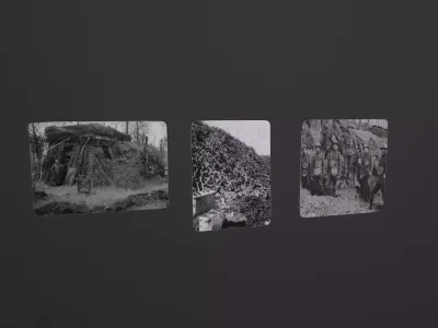 Old Photo WW1 3D Model Low-poly 3D model