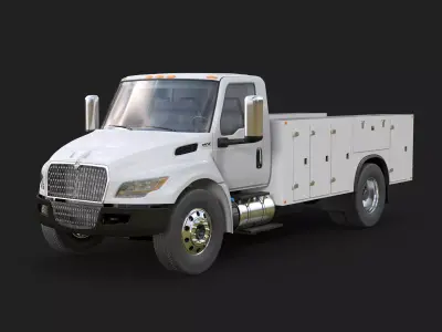 International MV Service Truck 3D model