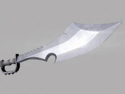 Sword Low-poly 3D model 46