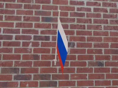 Flag of Russia 3D model purchase