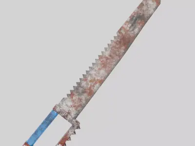 Rust-Sword Low-poly 3D model