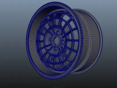 Mugen NR10R 16in JDM rare rim - RIM ONLY - 3D model