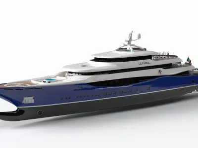 Linea Luxury Yacht Dynamic Simulation 3D model