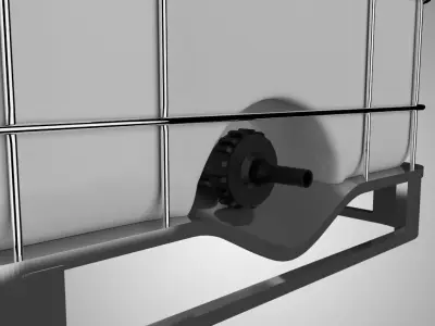 barrel plastic cap 3D model