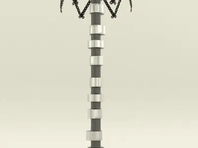 Industrial camshaft lamp 3D model