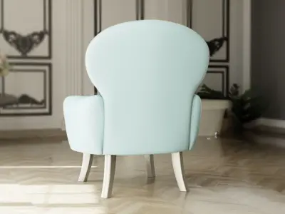 Furniture Accent Chairs Bohemian 006 Low-poly 3D model