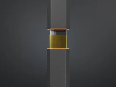 Shirasaya katana blade black edition 3D model