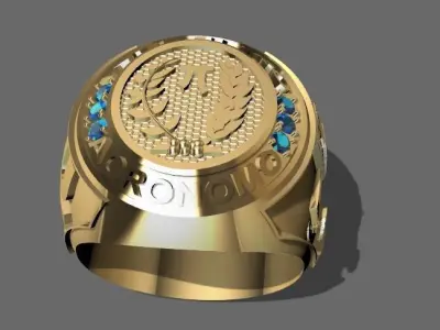 anillo ingeniero agronomo 3D model