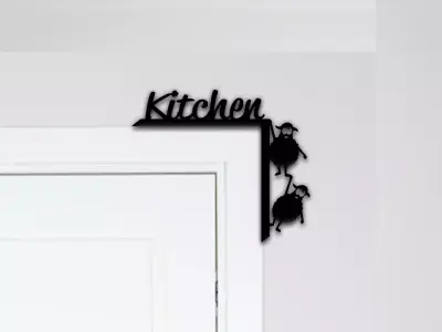 Kitchen Door Corner Decor 3D print model