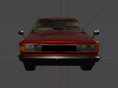 Nissan Bluebird 180B SSS-S Turbo 1981 Low-poly 3D model