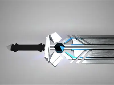 sword with light 3D model purchase
