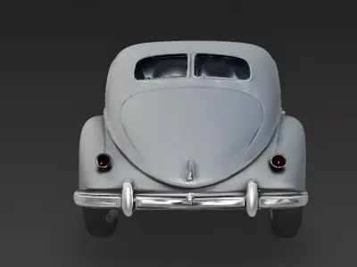 Realistic 30s Grand Tourer Coupe 3d model Low-poly 3D model