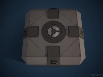 Sci-fi Chest 2 Low Poly Game Asset Low-poly 3D model Low-poly 3D model