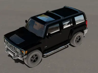 Hummer H3 Free 3D model by txyrm70