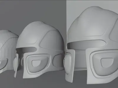 Helmet different helmets 3D model