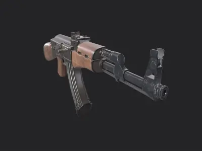 Assault Rifle AK-47 - Asset Weapon Free low-poly 3D model