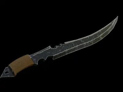 5 Low Poly Swords four Low-poly 3D model
