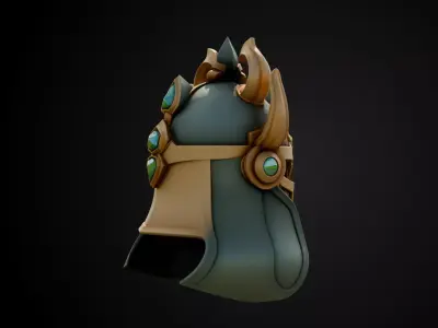 Stylized Persian Helmet - Sandstorm  3D print model