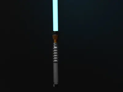 Starwars Blue Lightsaber 3D model