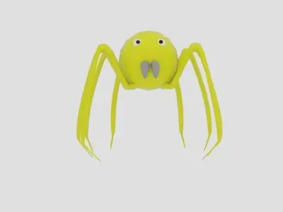 Sphere Spider Low-poly 3D model