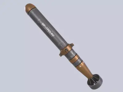 Scifi torpedo Low-poly 3D model purchase