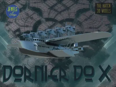 Dornier  DO-X Flying boat 3D model