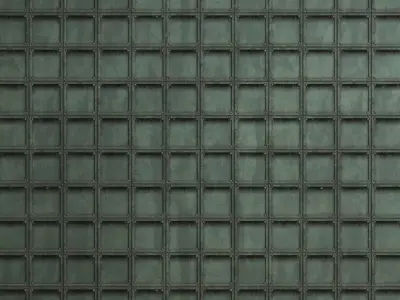 Square Bolted Industrial Metal Panel PBR Seamless Texture