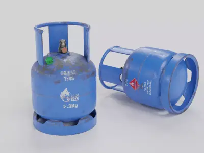 Gas Tank Low-poly 3D model buy